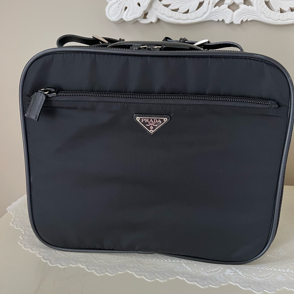 Prada vintage carry on luggage / laptop bag